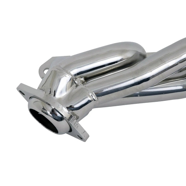 Ford F150 302 5.0 1-5/8 Shorty Exhaust Headers Polished Silver Ceramic 87-95