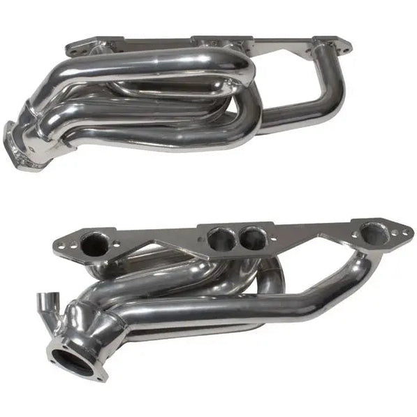 Chevrolet GM Truck SUV 5.0 5.7 1-5/8 Shorty Exhaust Headers Polished Silver Ceramic 96-99