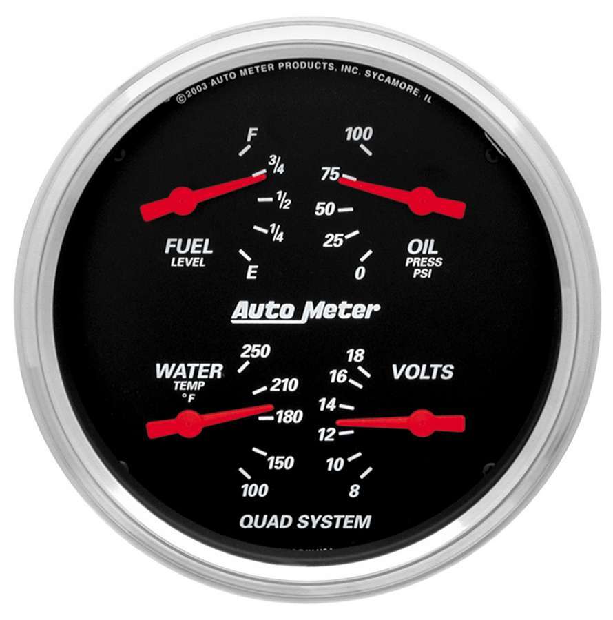 Traditional incandescent lighting illuminates around the perimeter of the dial