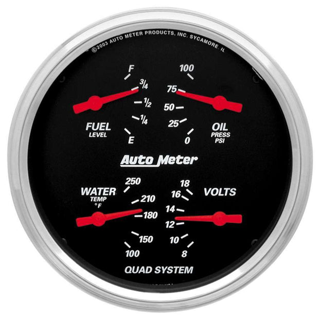 Traditional incandescent lighting illuminates around the perimeter of the dial
