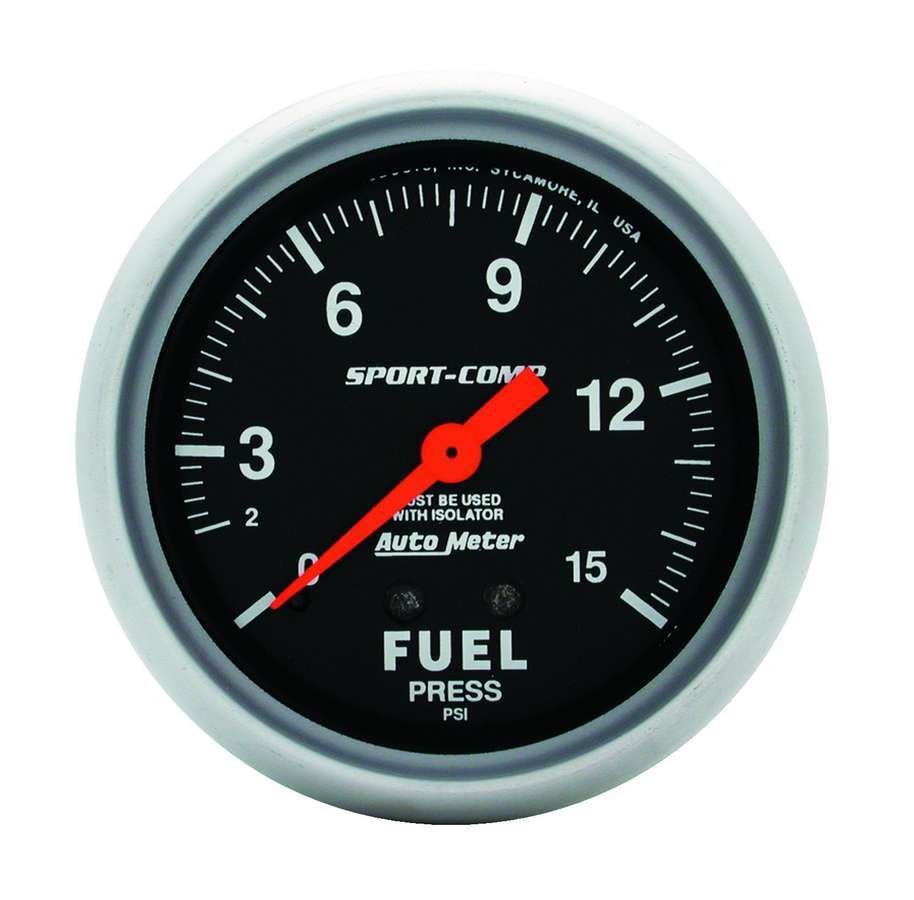 GAUGE, FUEL PRESSURE, 2 5/8