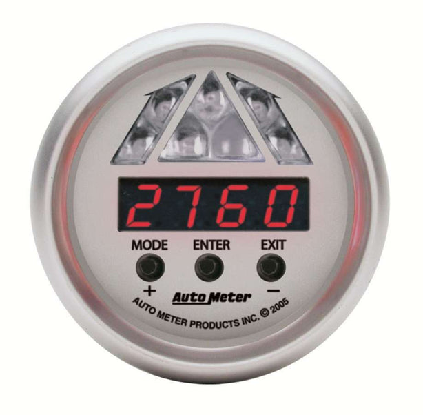GAUGE, TACHOMETER, DIGITAL RPM W/ LED SHIFT LIGHT, ULTRA-LITE