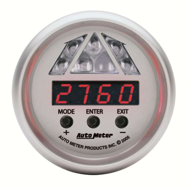 GAUGE, TACHOMETER, DIGITAL RPM W/ LED SHIFT LIGHT, ULTRA-LITE