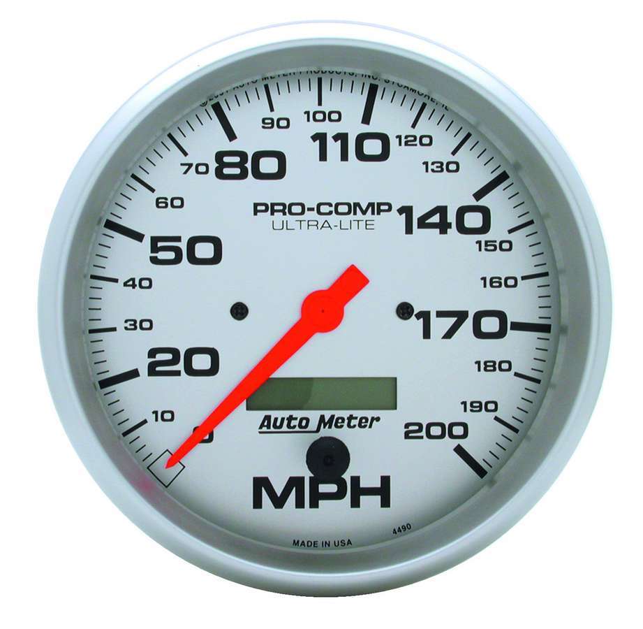 Traditional incandescent lighting illuminates around the perimeter of the dial