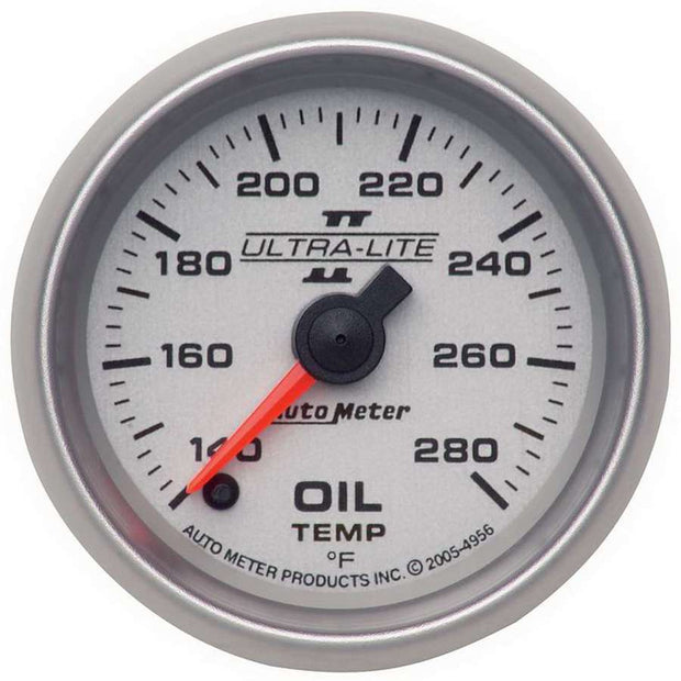 GAUGE, OIL TEMP, 2 1/16", 140-280?F, DIGITAL STEPPER MOTOR, ULTRA-LITE II