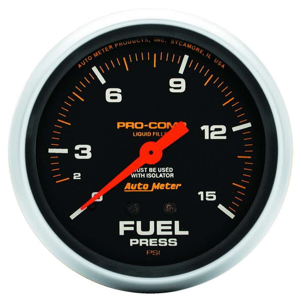 GAUGE, FUEL PRESS, 2 5/8