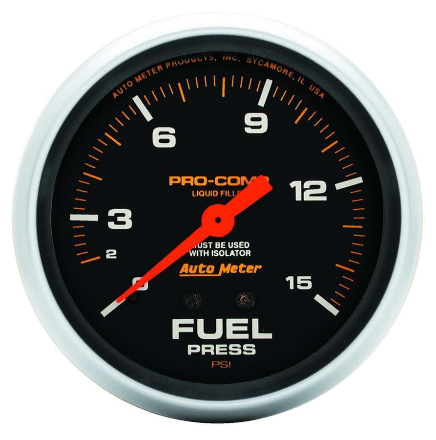GAUGE, FUEL PRESS, 2 5/8