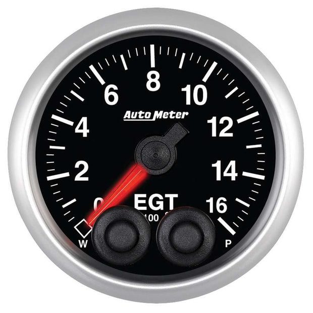 GAUGE, PYRO. (EGT), 2 1/16", 1600?F, STEPPER MOTOR W/PEAK & WARN, ELITE