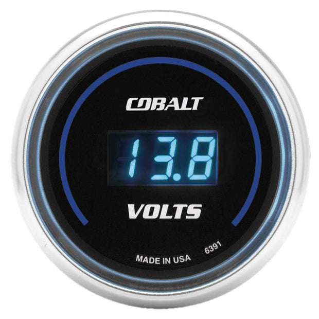 GAUGE, STEREO VOLTAGE, 2 1/16", 19V, DIGITAL, COBALT