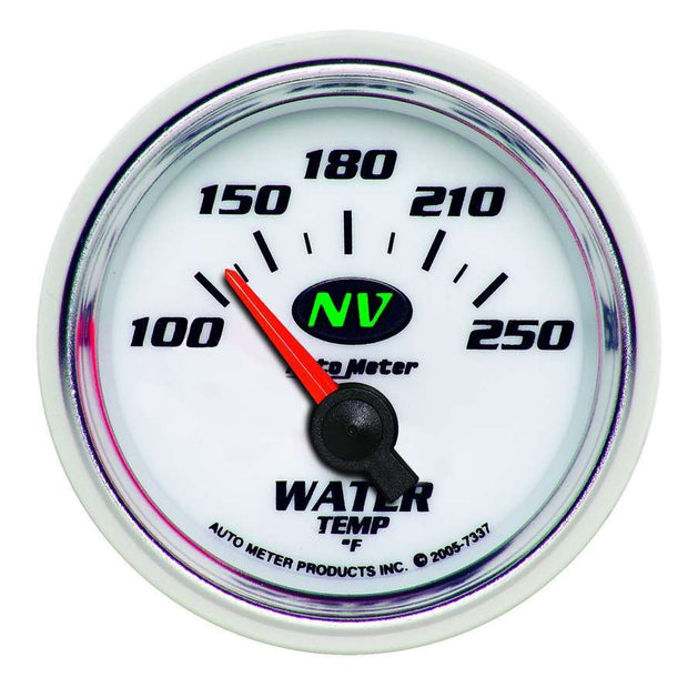GAUGE, WATER TEMP, 2 1/16", 100-250?F, ELECTRIC, NV
