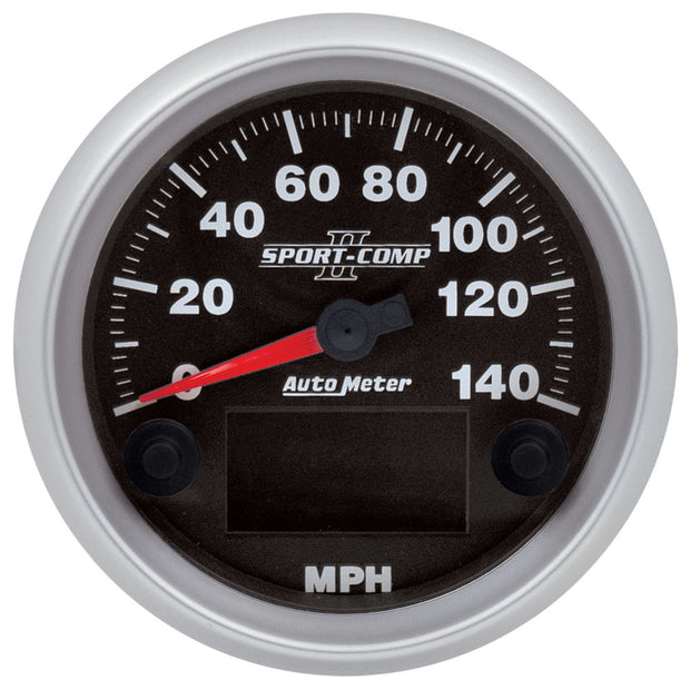 GAUGE, SPEEDOMETER, 3 3/8", 140MPH, SPN 84, SPORT-COMP II