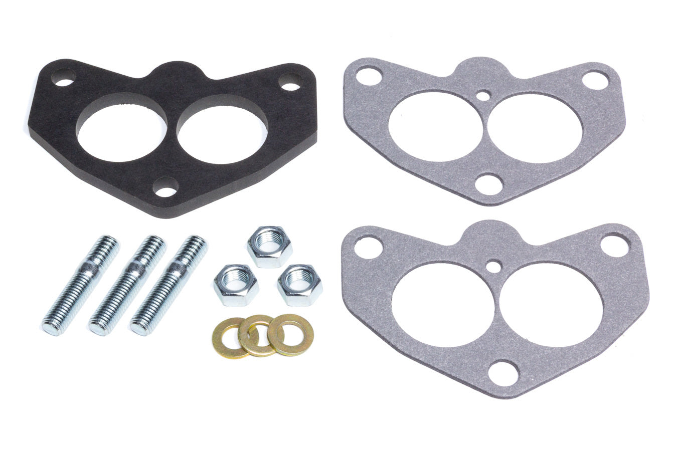 Edelbrock Carb Spacer Kit, 3-Bolt 94 Series Carburetor, Black Laminate Fiber