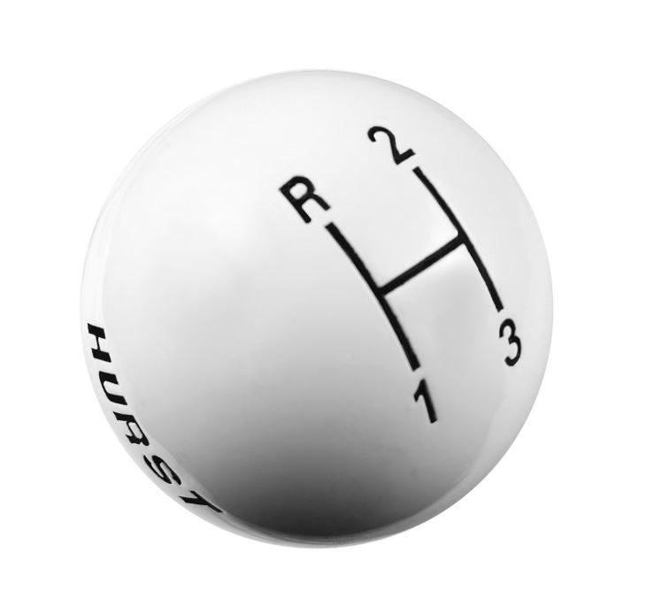 Hurst Shift Knob - 3-Speed - White