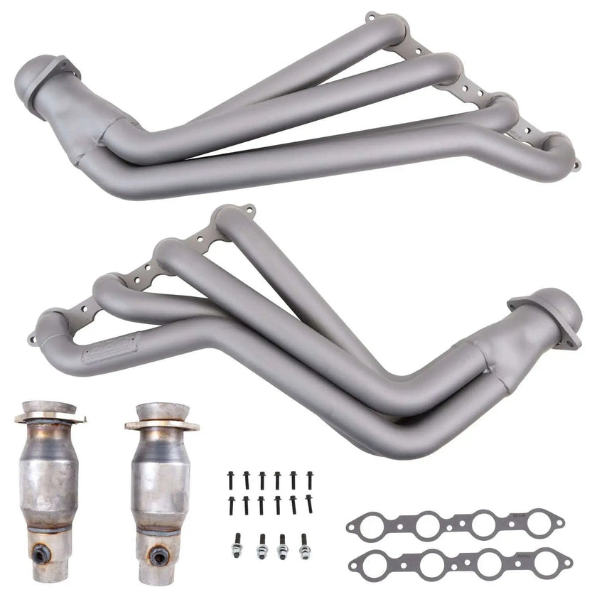 Chevrolet Camaro SS 1-7/8 Long Tube Exhaust Headers With High Flow Cats Titanium Ceramic 10-15